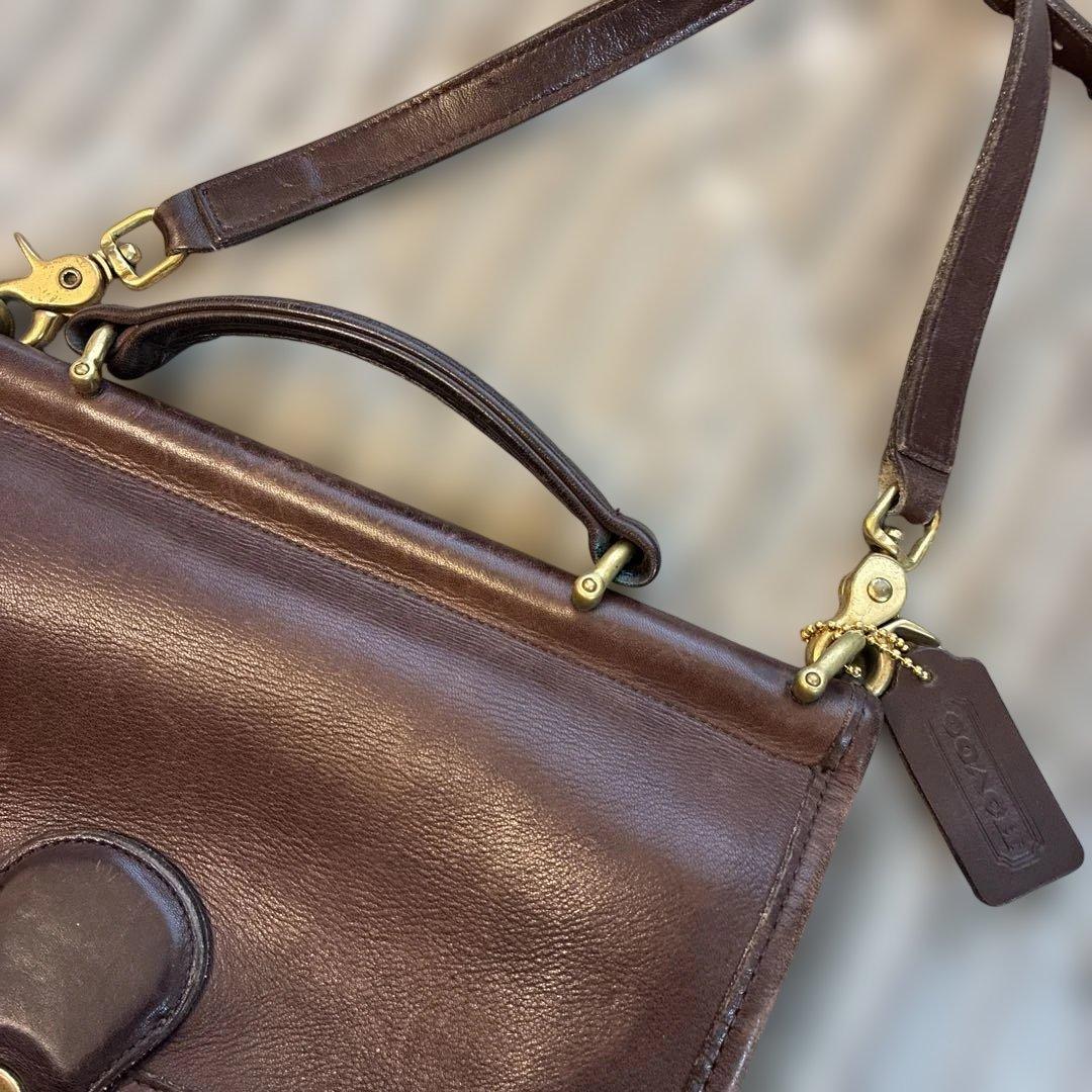 オールドコーチ　ショルダーバッグ 本革 レザー COACH 2way