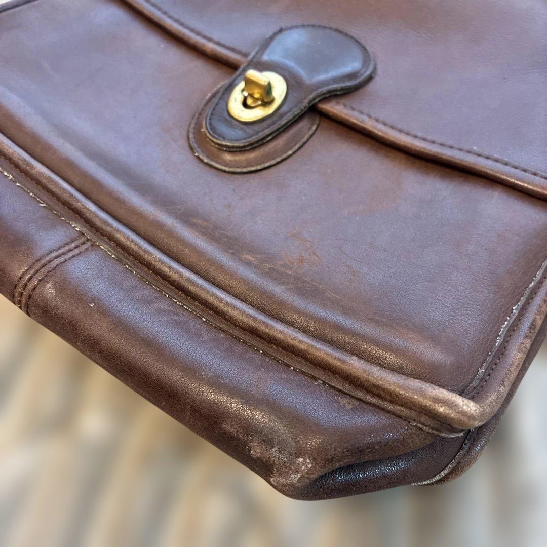 オールドコーチ　ショルダーバッグ 本革 レザー COACH 2way