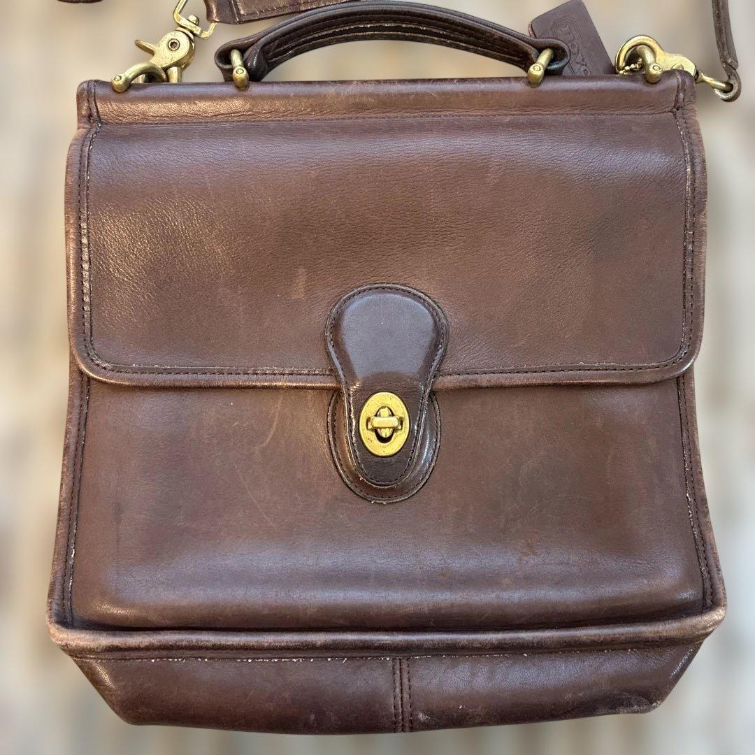 オールドコーチ　ショルダーバッグ 本革 レザー COACH 2way