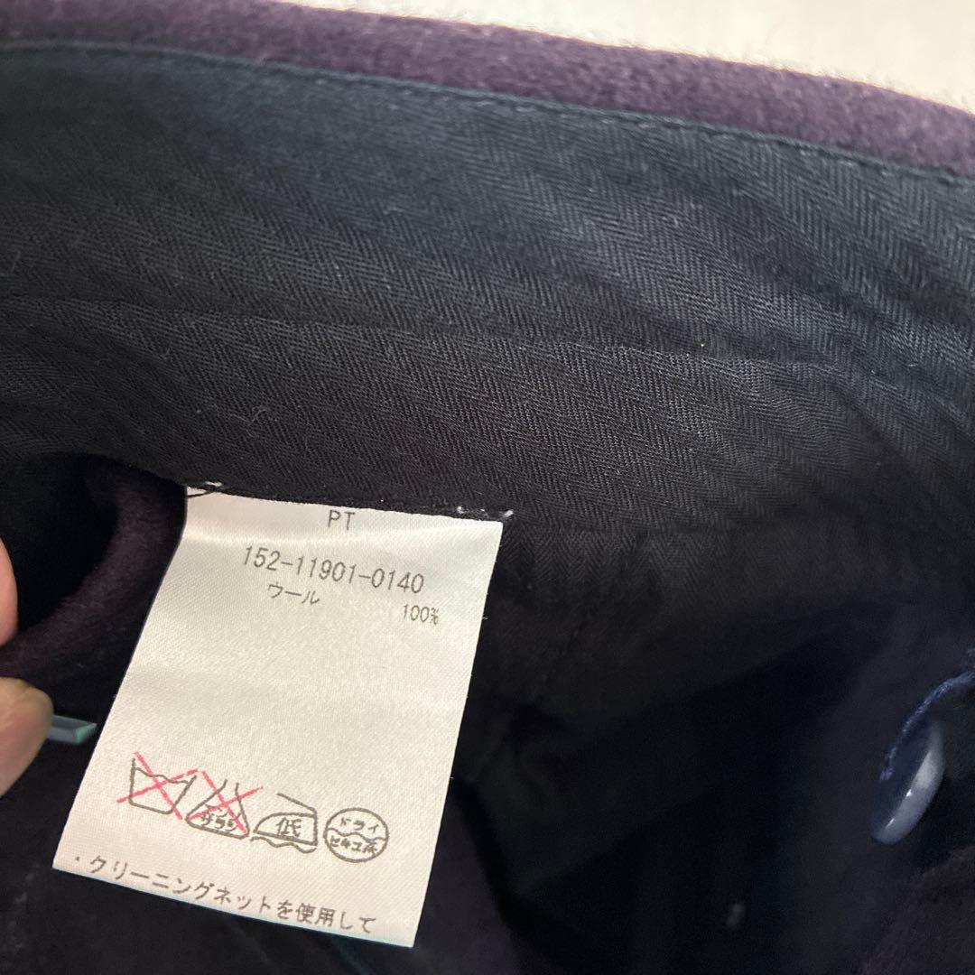 エトロ　ダークパープル チョークストライプ ビジネススーツ　48サイズ