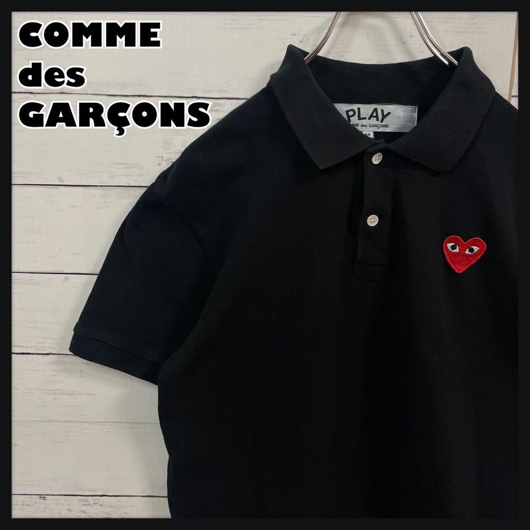 1【即完売モデル】プレイコムデギャルソン☆ワンポイント刺繍 ポロシャツ☆7267