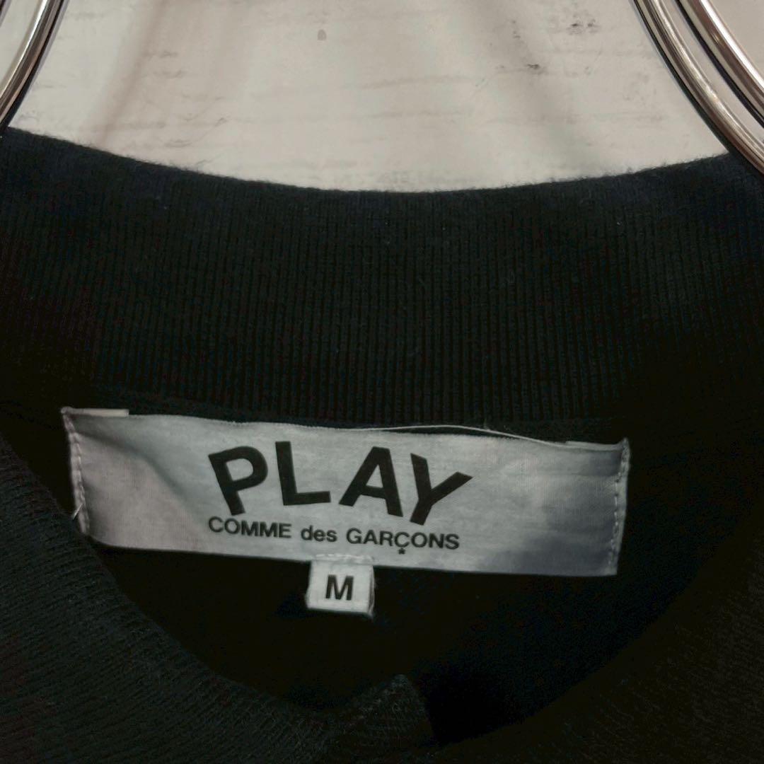 1【即完売モデル】プレイコムデギャルソン☆ワンポイント刺繍 ポロシャツ☆7267