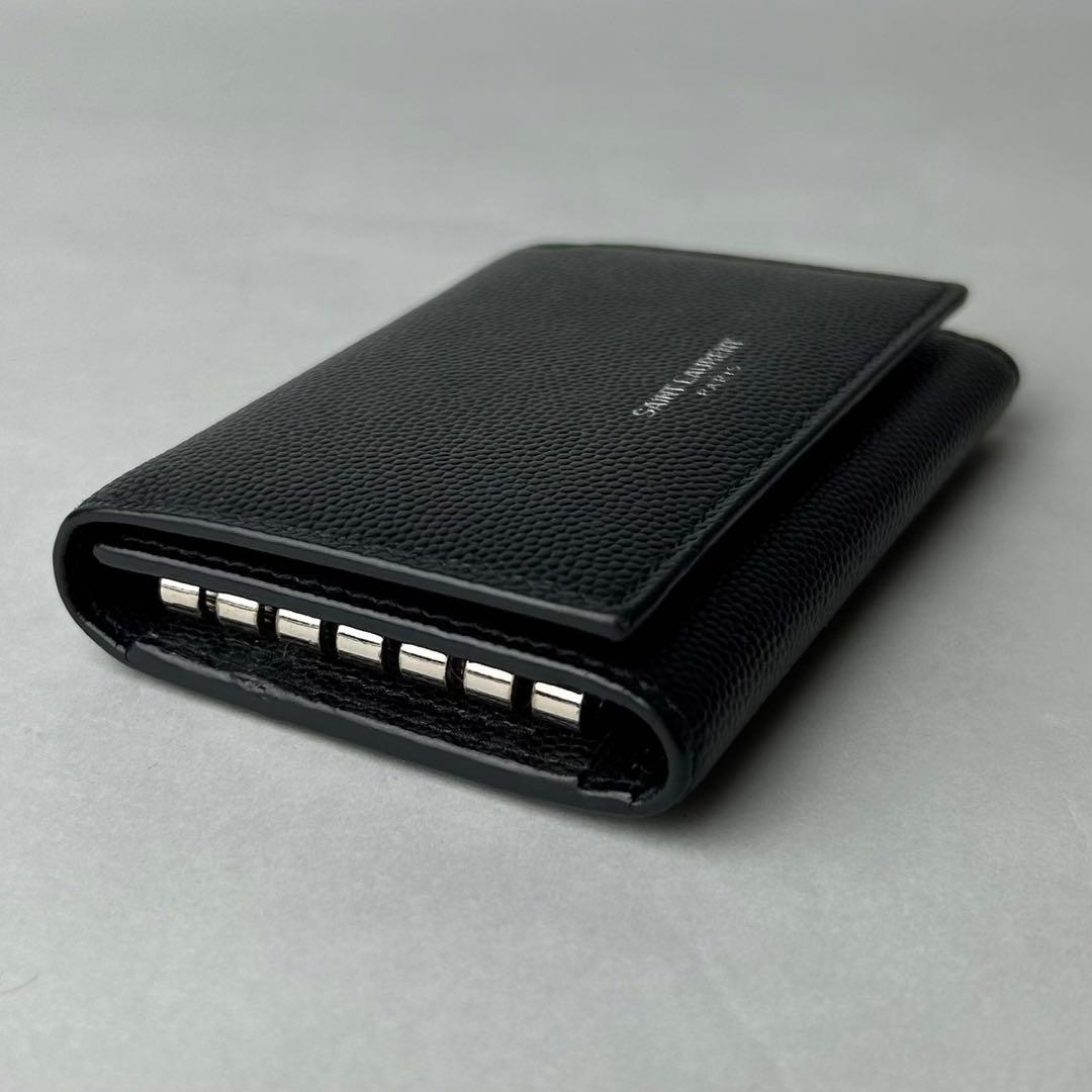 ✨美品✨　イヴ サンローラン　ロゴグラム　6連　キーケース　ブラック　状態良好◎