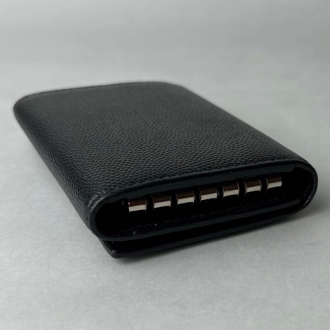 ✨美品✨　イヴ サンローラン　ロゴグラム　6連　キーケース　ブラック　状態良好◎