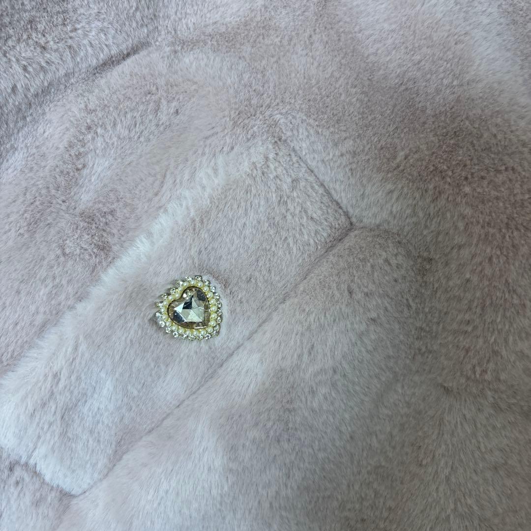 リズリサ　ウサギ耳つきフェイクファージャケット