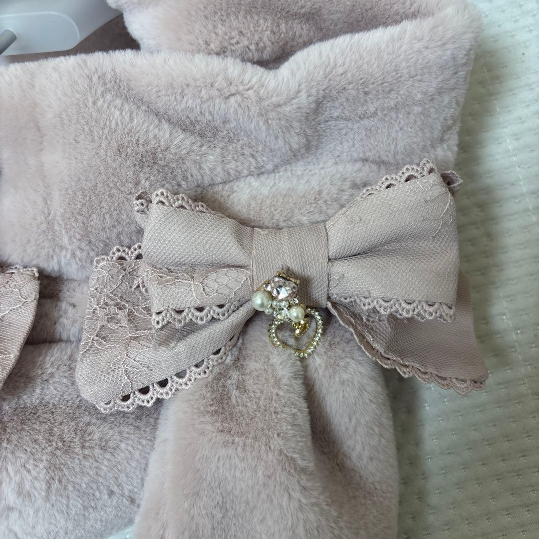 リズリサ　ウサギ耳つきフェイクファージャケット