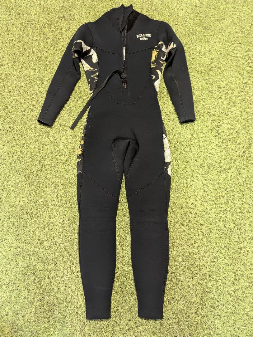 ビラボン レディース ウェットスーツ 3×2mm L ジャージ 美品ほつれ小あり