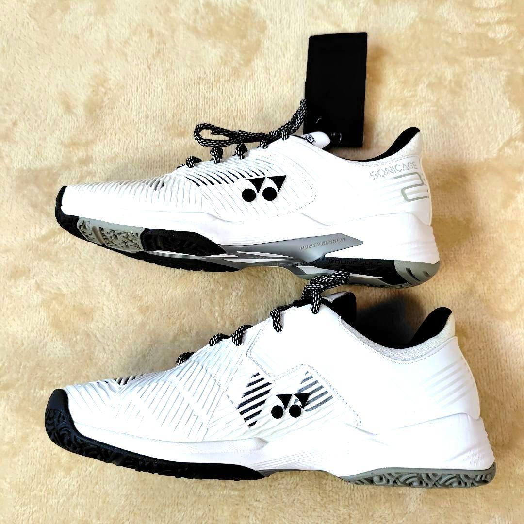 新品未使用 ヨネックス テニスシューズ パワークッション ソニケージ2 25.5