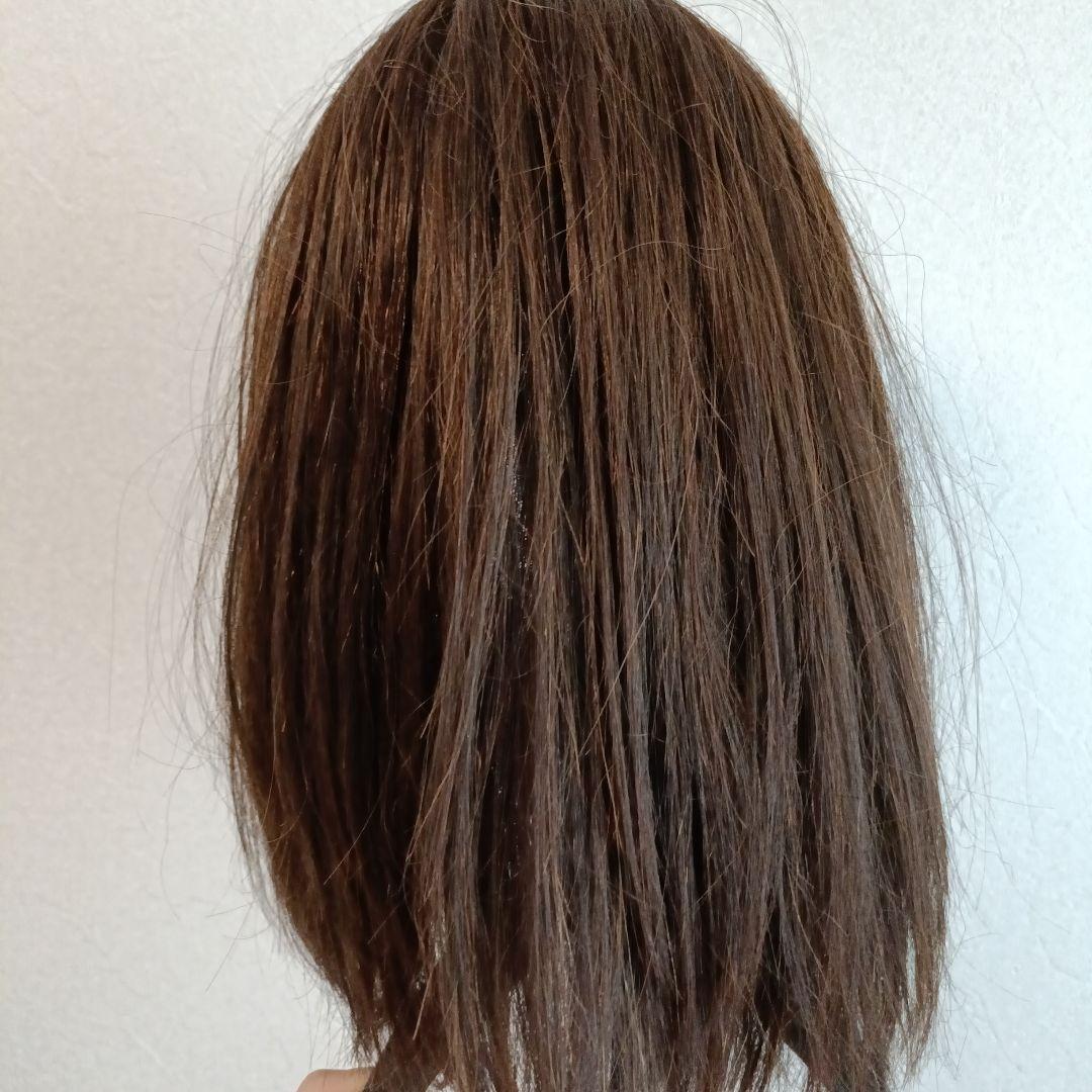 天使のレイヤーセミディ人毛MIX　チョコブラウン　リネアストリア