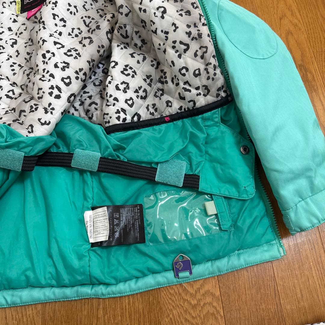 BURTON ミントグリーン ジャケットとヒョウ柄パンツ　スノーボード　セット