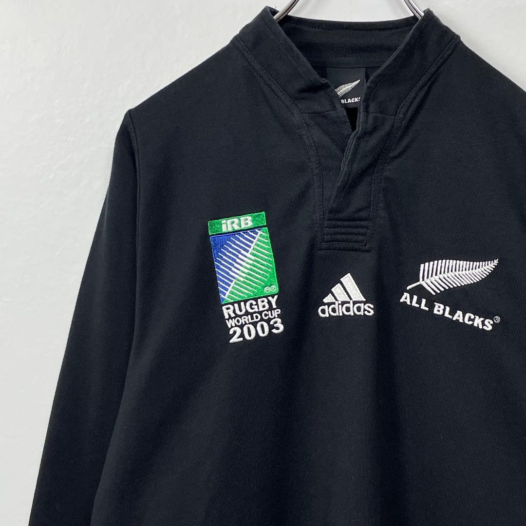 アディダス　オールブラックス　ラグビーW杯2023年 ラガーシャツ　ユニフォーム