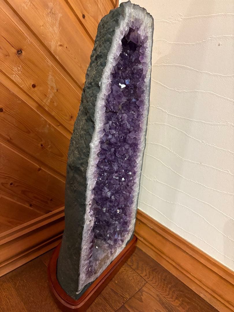 天然石　アメジスト 紫水晶 パワーストーン高さ約47.5cm