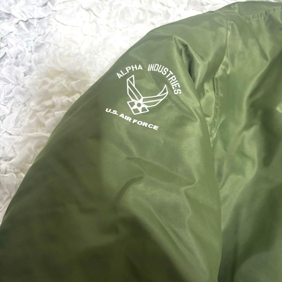 【美品】ALPHA INDUSTRIES MA-1ジャケット セージグリーン