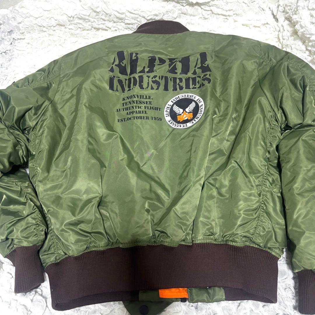【美品】ALPHA INDUSTRIES MA-1ジャケット セージグリーン