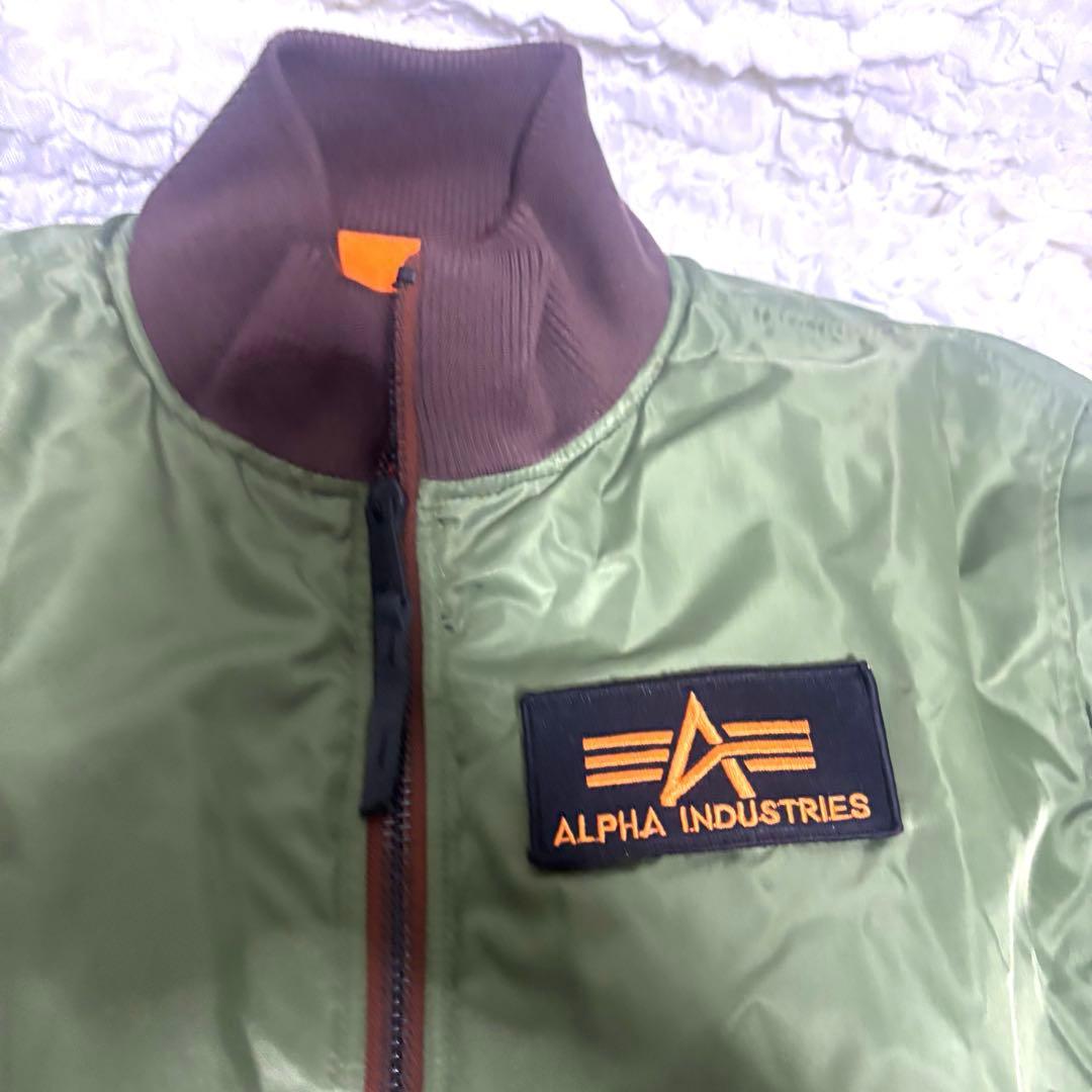 【美品】ALPHA INDUSTRIES MA-1ジャケット セージグリーン