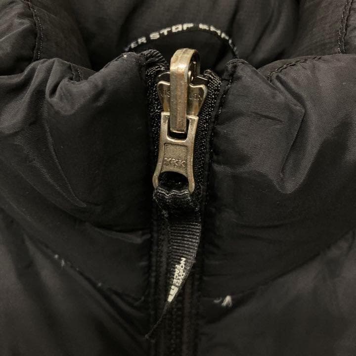 《US古着》ノースフェイス ダウンベスト 700 USA ロゴ刺繍 レディースL