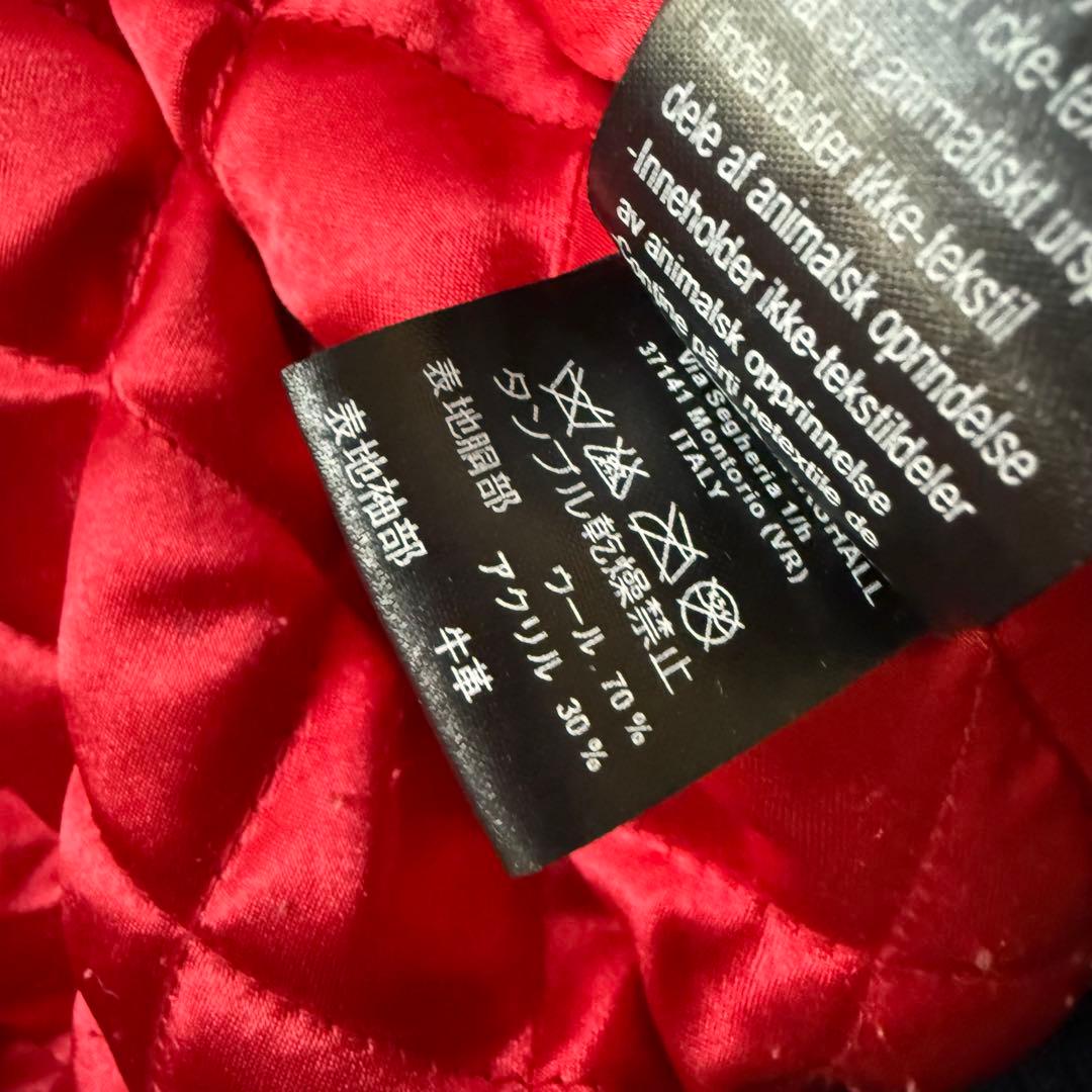 FRANKLIN & MARSHALLスタジャン 牛革 袖レザー ヴィンテージS