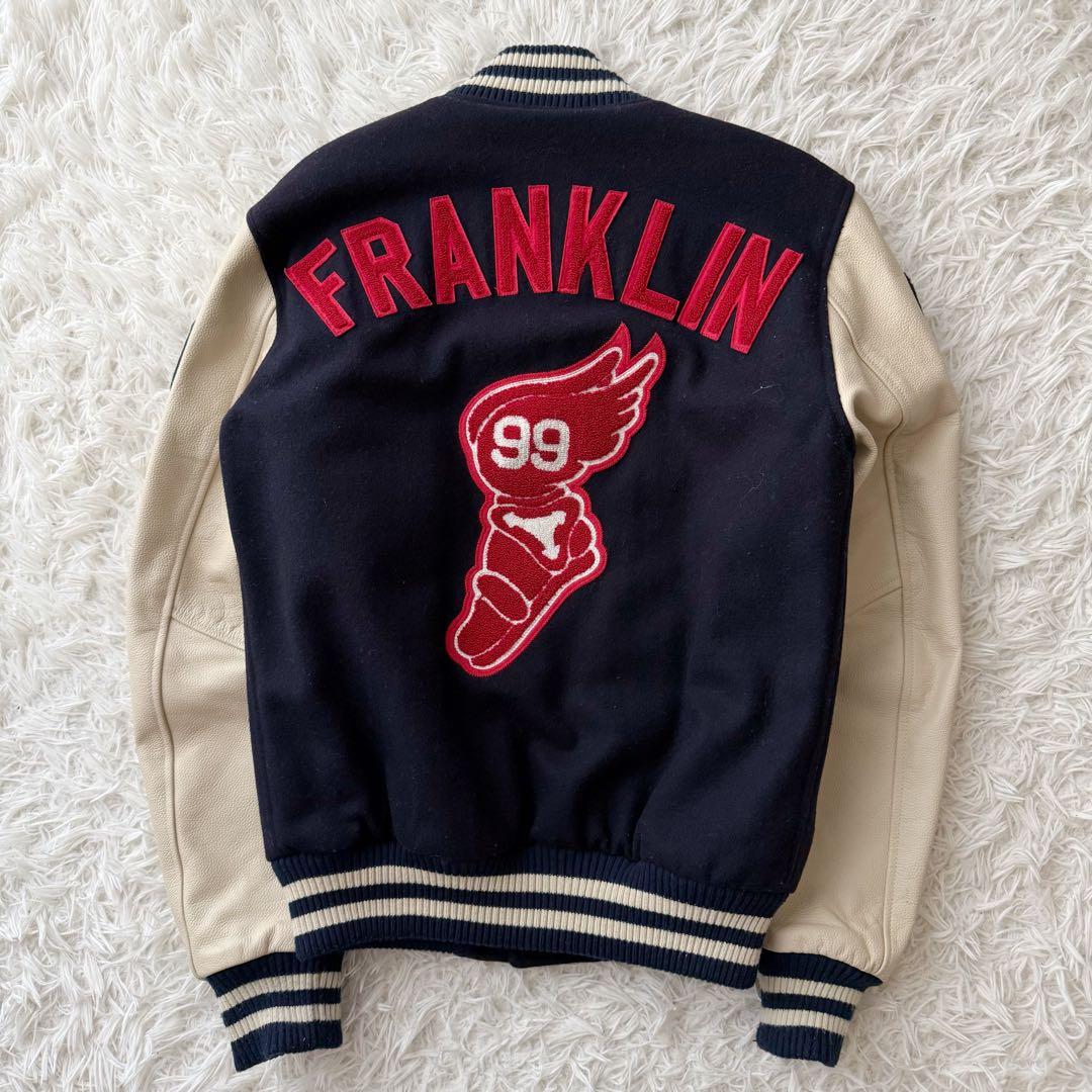 FRANKLIN & MARSHALLスタジャン 牛革 袖レザー ヴィンテージS