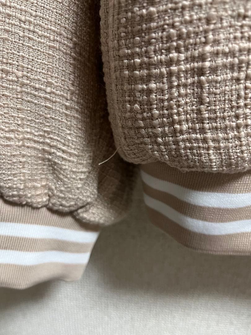 Myu ミュー パールフラワーツイードブルゾン