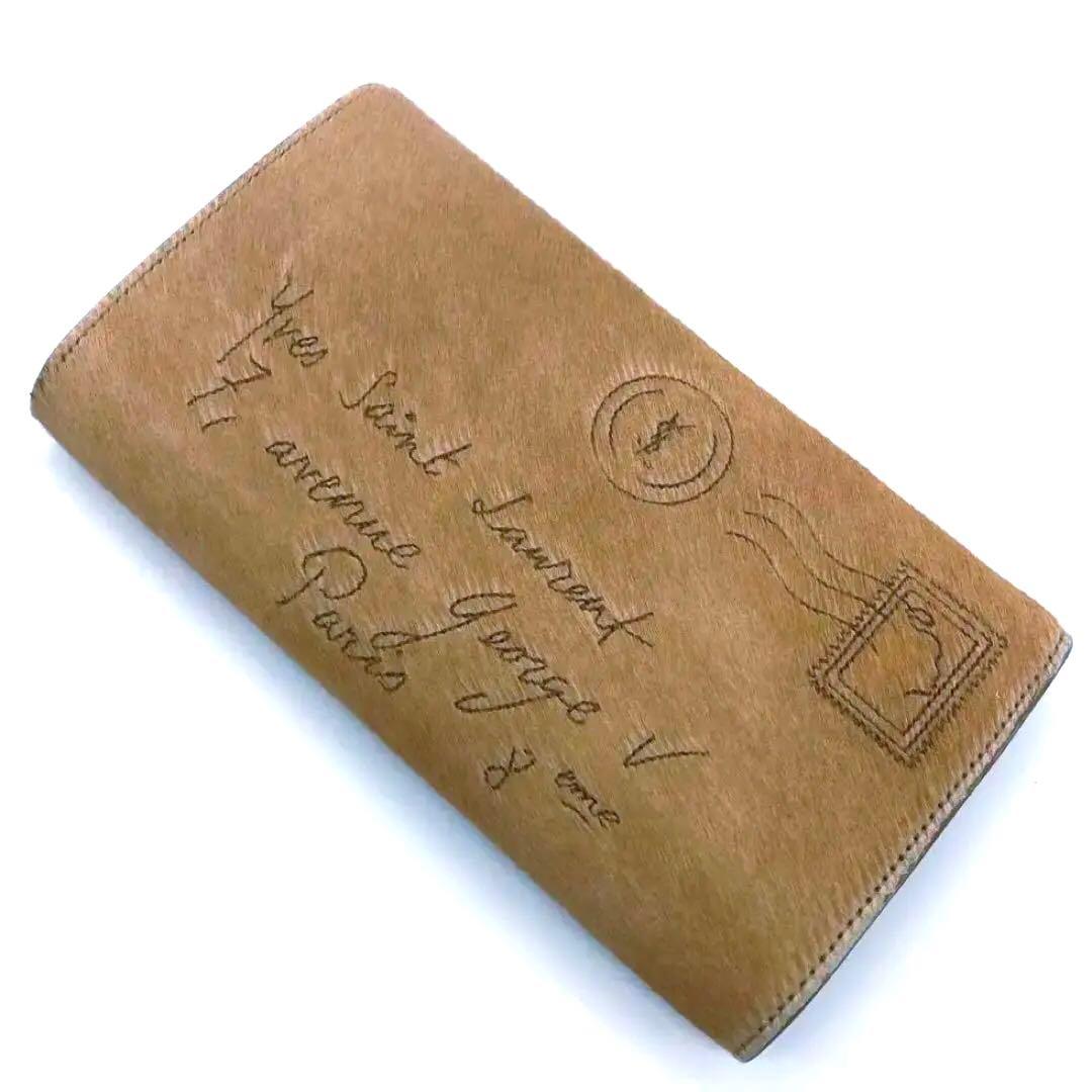 超希少·極美品✨イヴサンローラン リヴゴーシュ ハラコ　クラッチバッグ