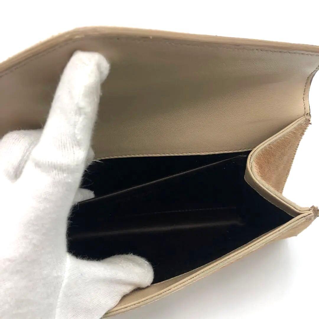 超希少·極美品✨イヴサンローラン リヴゴーシュ ハラコ　クラッチバッグ