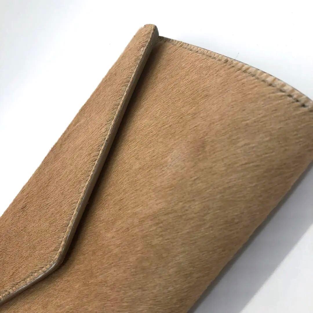 超希少·極美品✨イヴサンローラン リヴゴーシュ ハラコ　クラッチバッグ