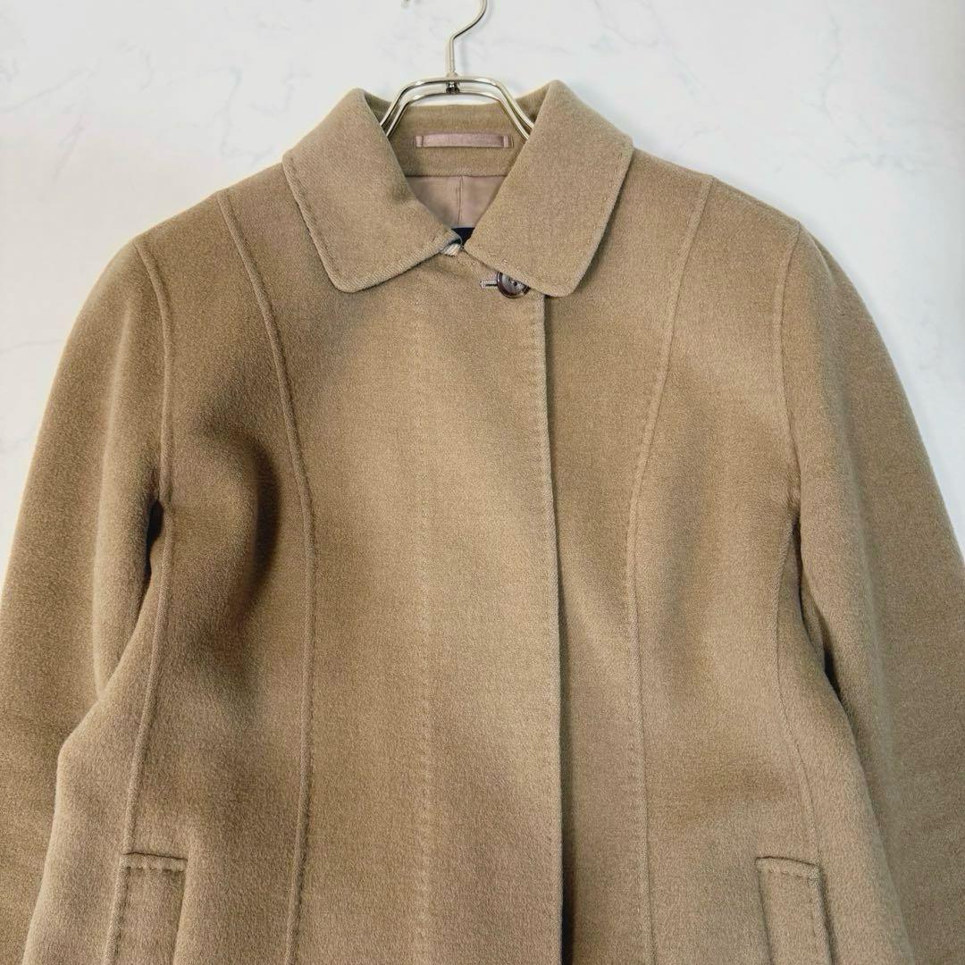 バーバリーロンドン ノバチェック ダブルフェイス ウール カシミヤ コート M