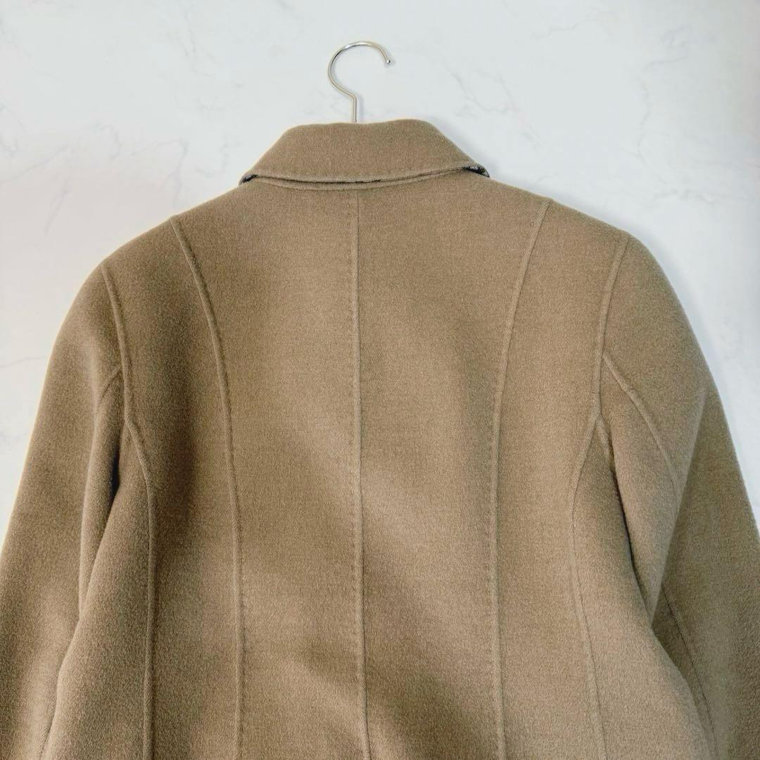 バーバリーロンドン ノバチェック ダブルフェイス ウール カシミヤ コート M