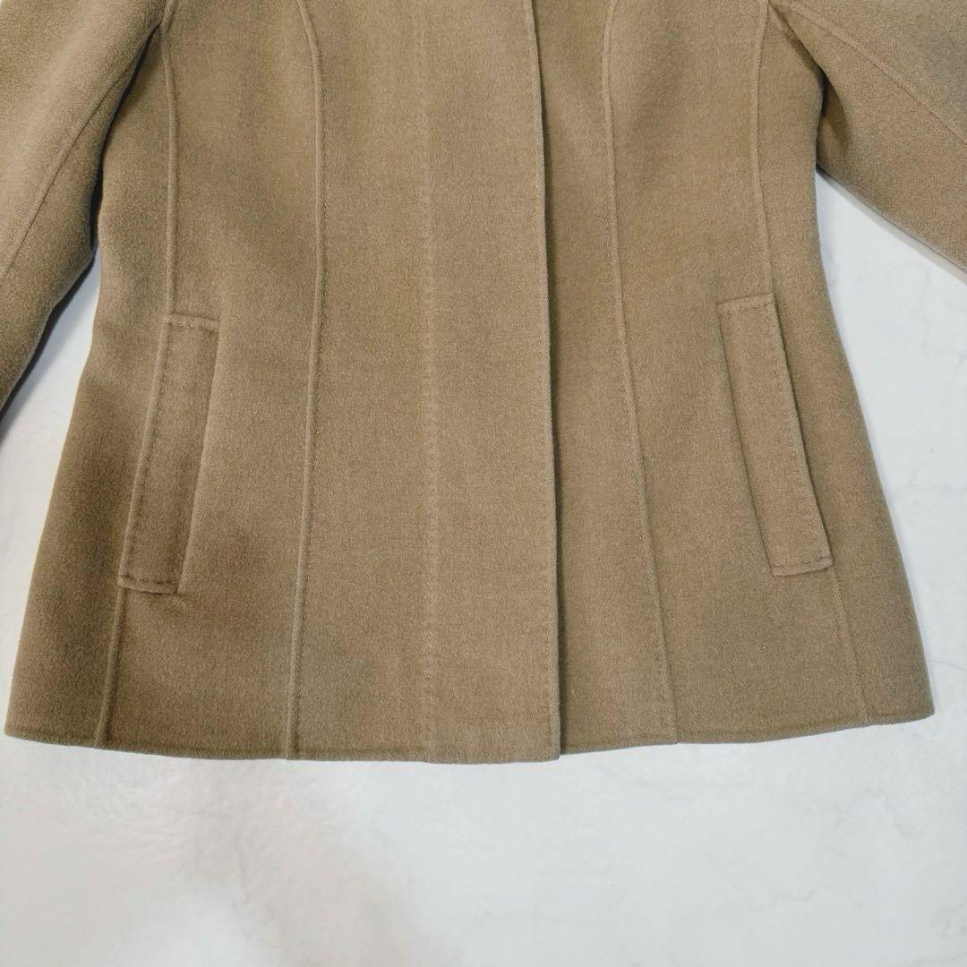 バーバリーロンドン ノバチェック ダブルフェイス ウール カシミヤ コート M