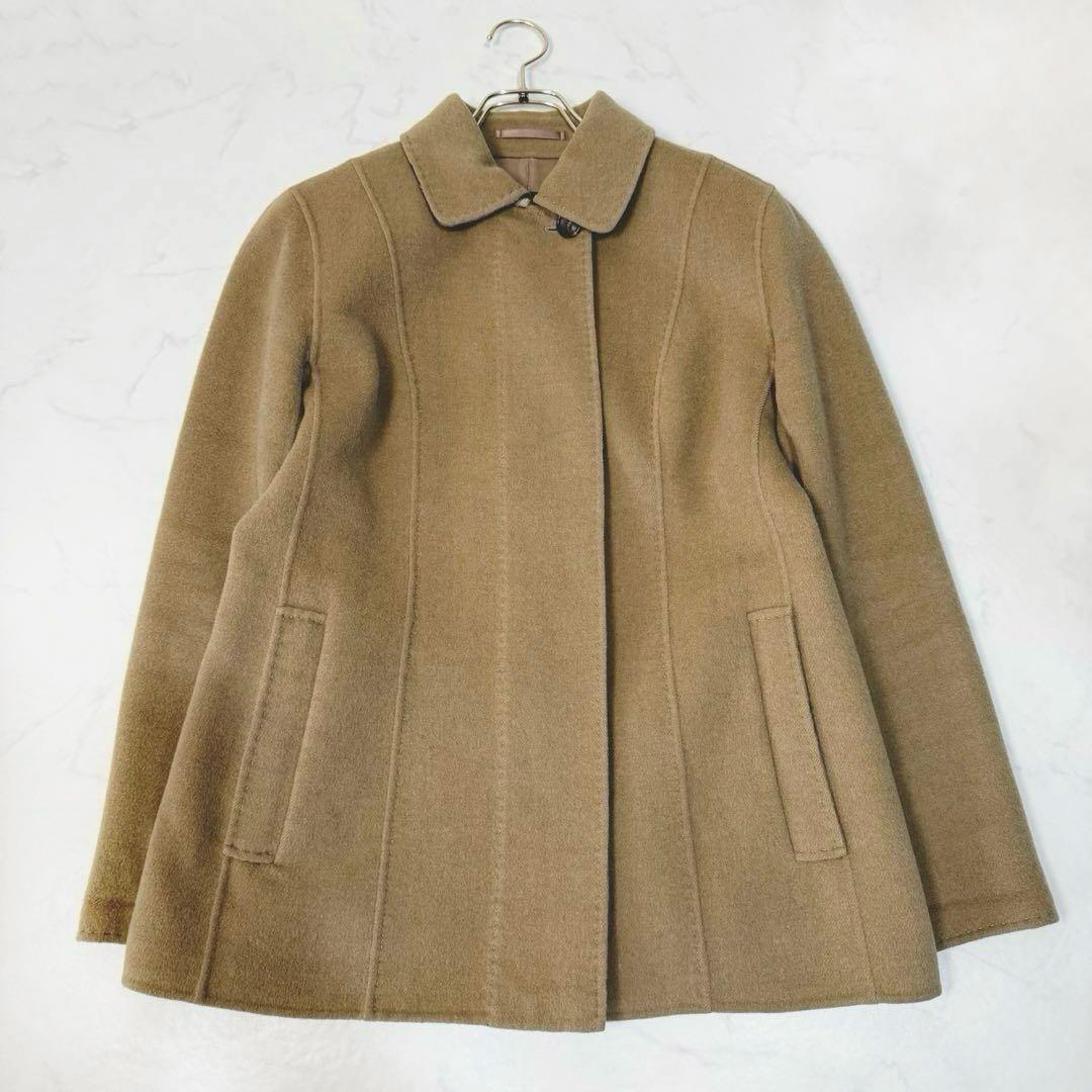 バーバリーロンドン ノバチェック ダブルフェイス ウール カシミヤ コート M