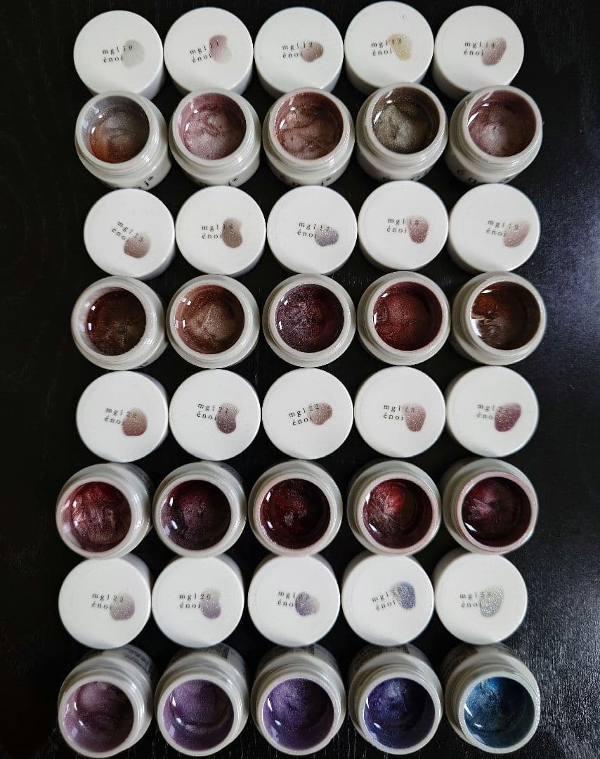 énoi ガラスマグネット　20色セット　台紙付き