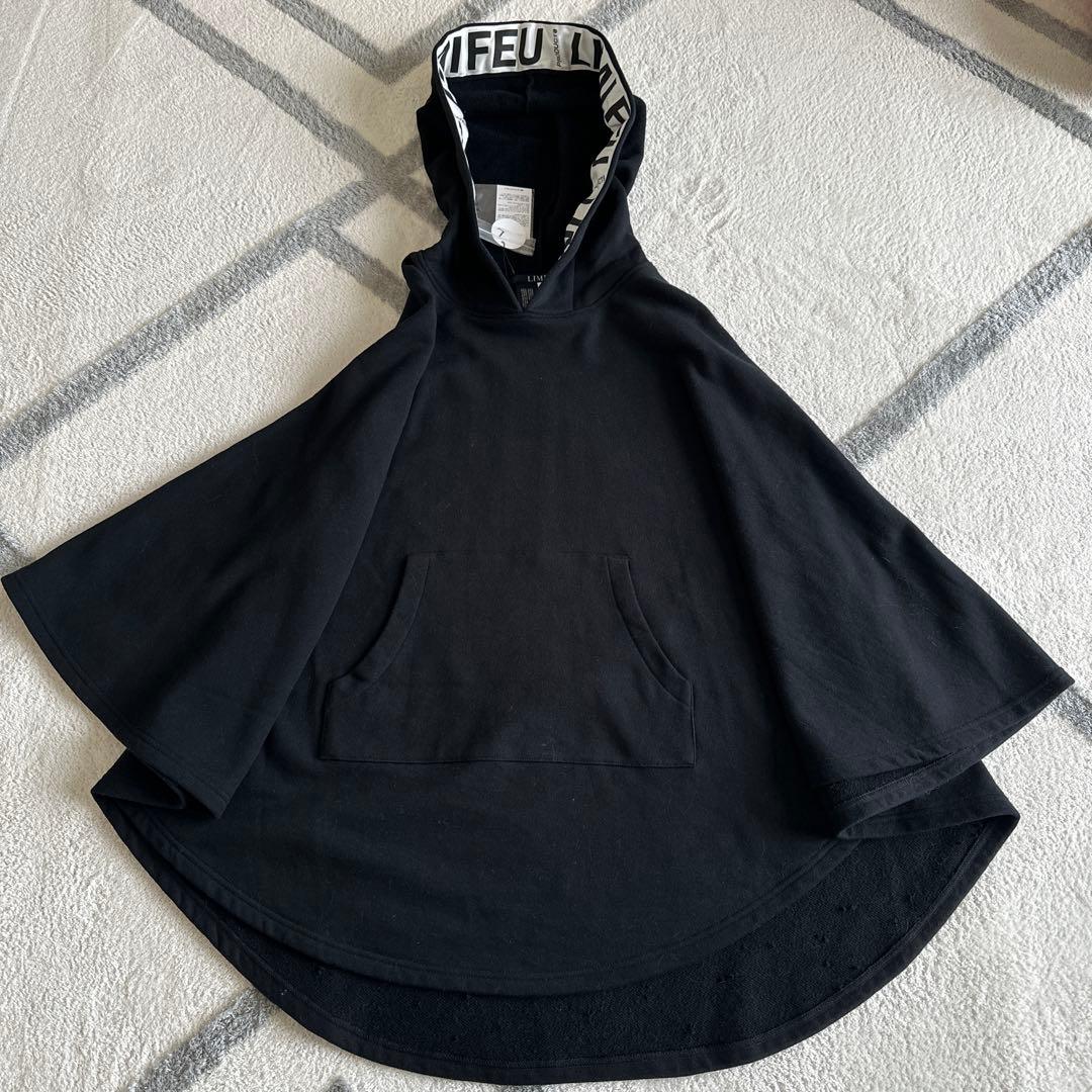 LIMI feuブラック ポンチョ　ヨウジヤマモト【新品未使用品】