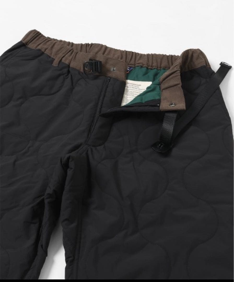 クリフメイヤー中綿キルトクライミングパンツ（ブラック）メンズL（レディースXL）