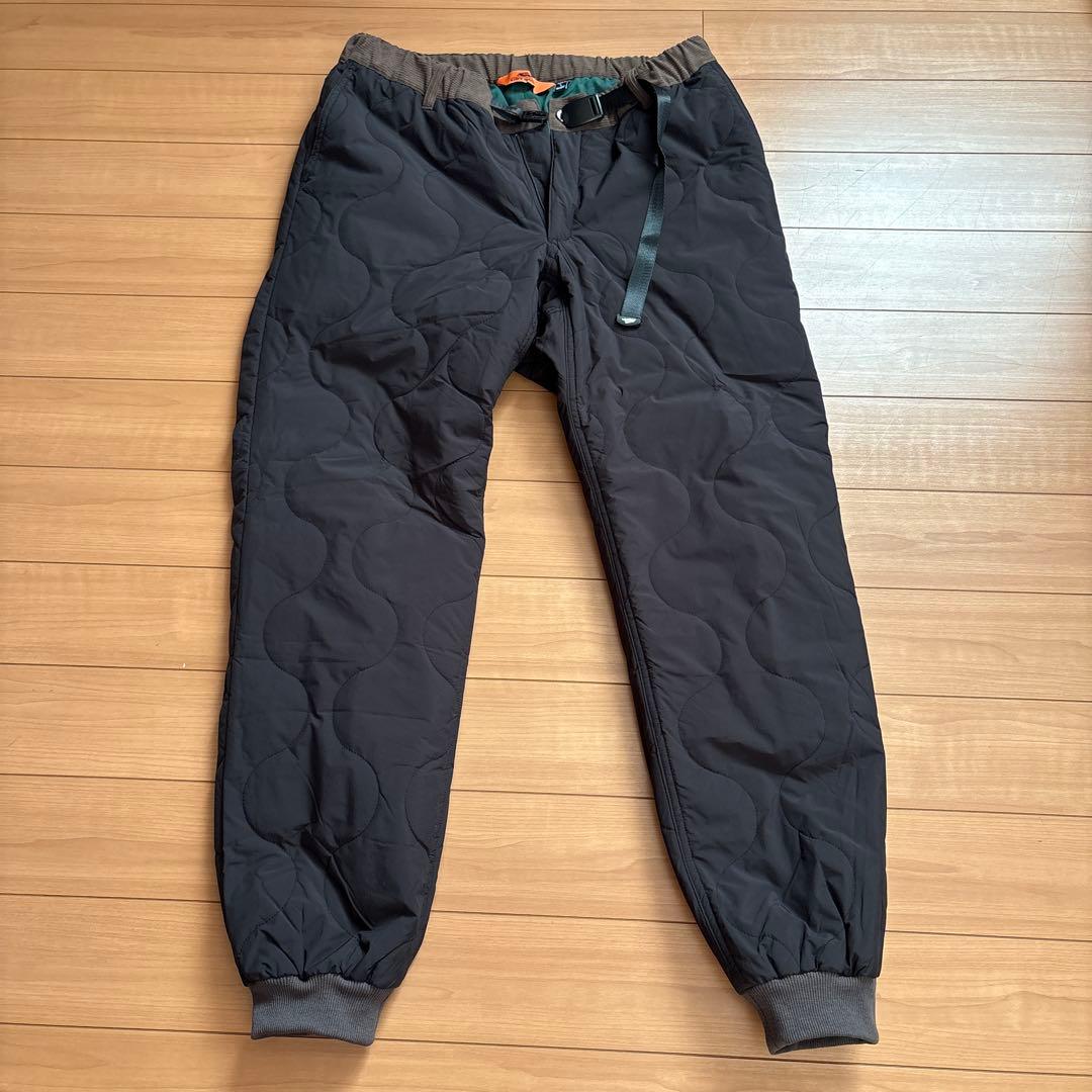 クリフメイヤー中綿キルトクライミングパンツ（ブラック）メンズL（レディースXL）