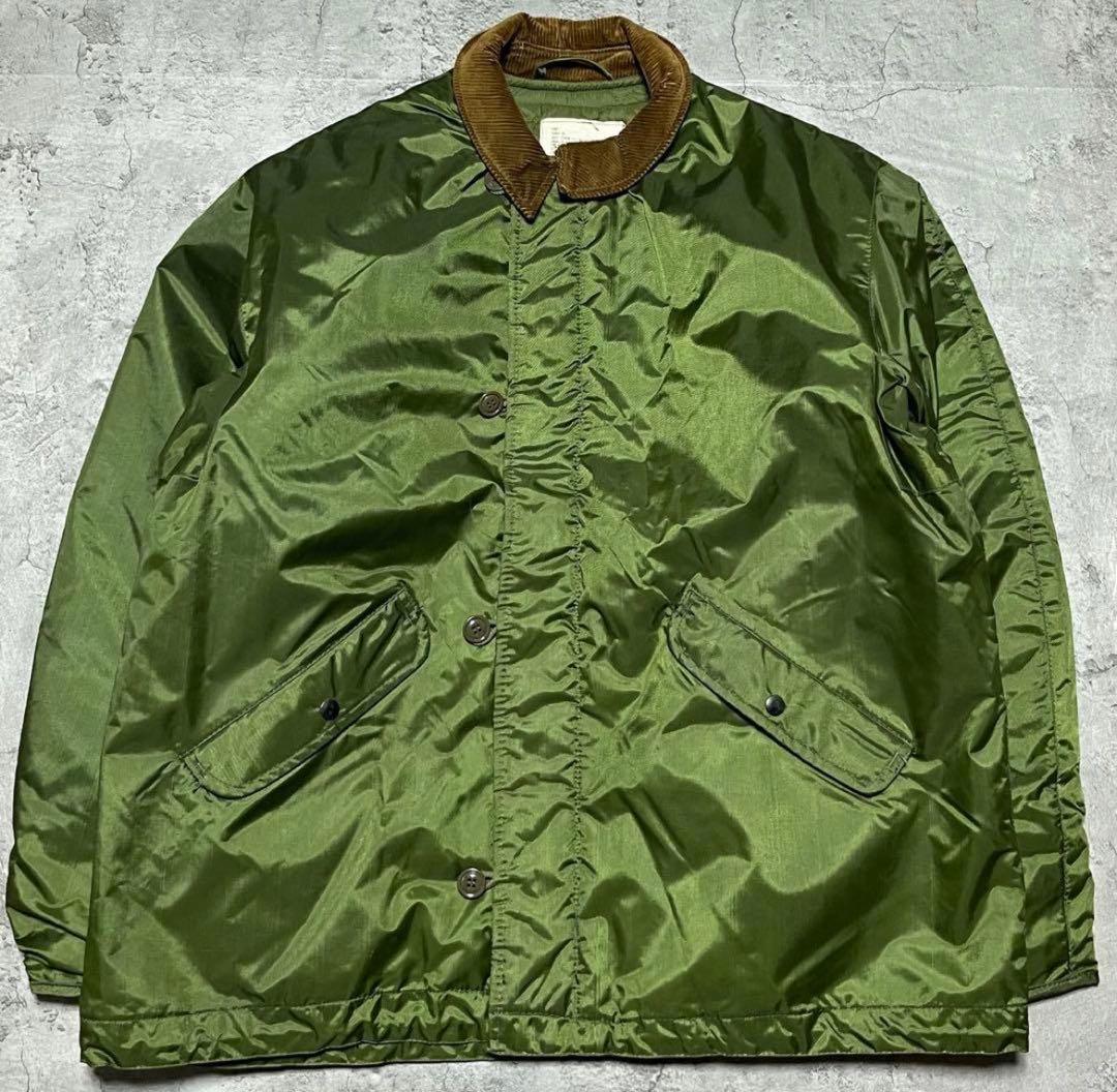 80's U.S.NAVY アルファインダストリーズ　デッキジャケット　XL