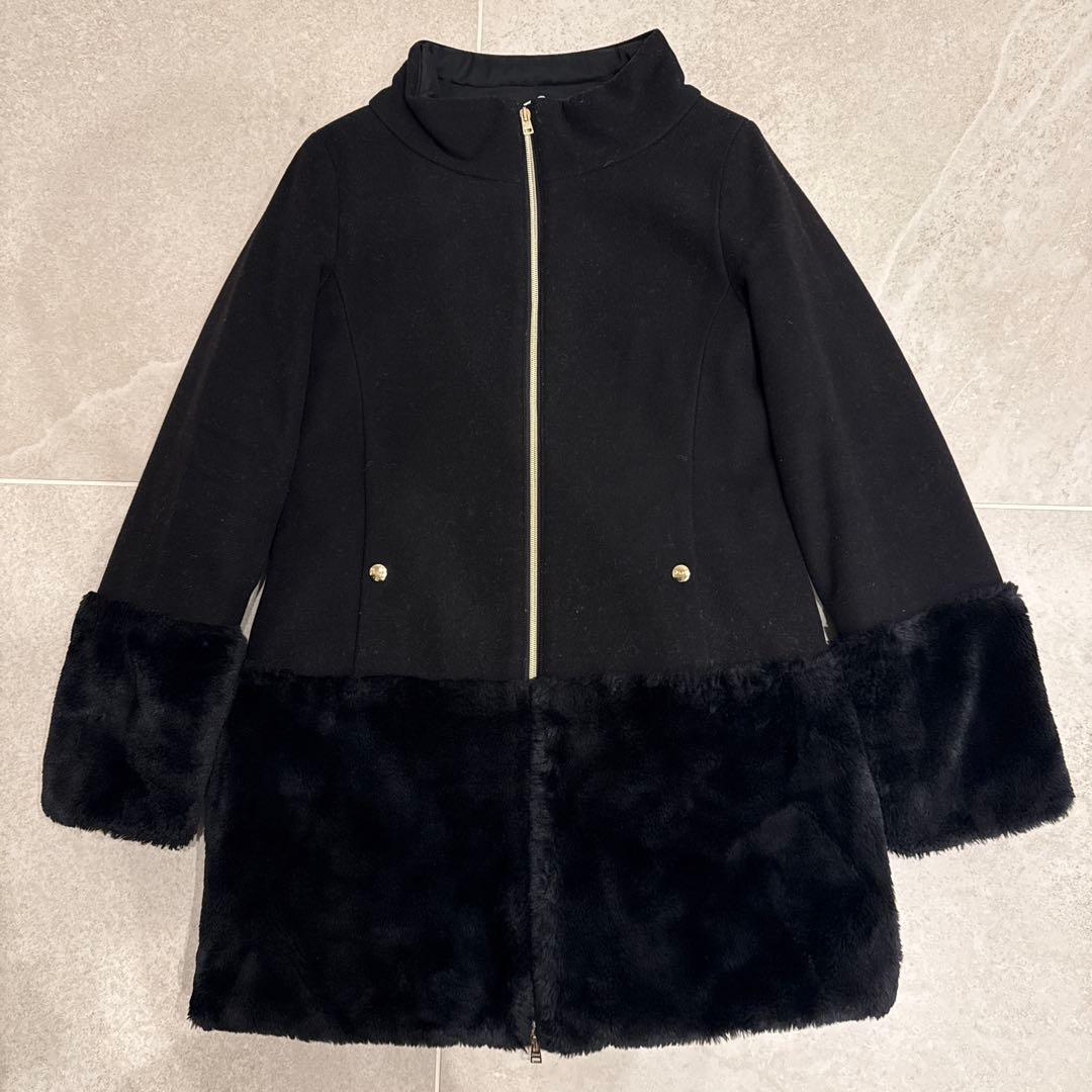HERNO ヘルノ14A ブラックファーコート