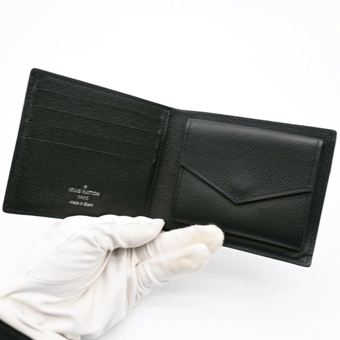 ルイヴィトン 折財布 エピ ノワール ポルトフォイユ マルコ NM 黒 1819