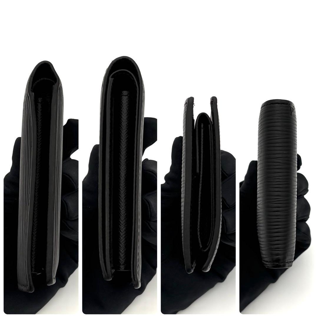 ルイヴィトン 折財布 エピ ノワール ポルトフォイユ マルコ NM 黒 1819