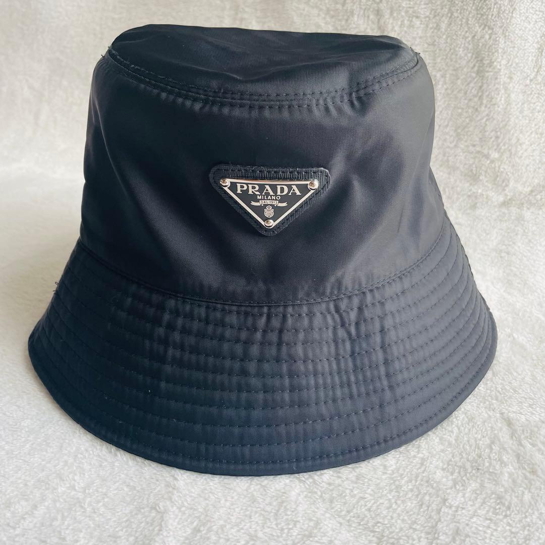 【美品】PRADA ブラック バケットハット