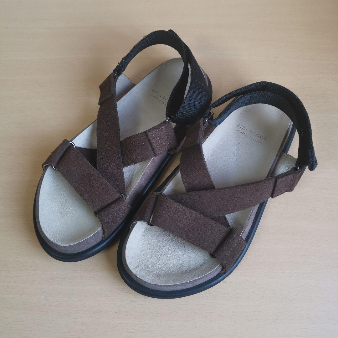 スティルバイハンド スエードストラップ サンダル　ブラウン　GD01222