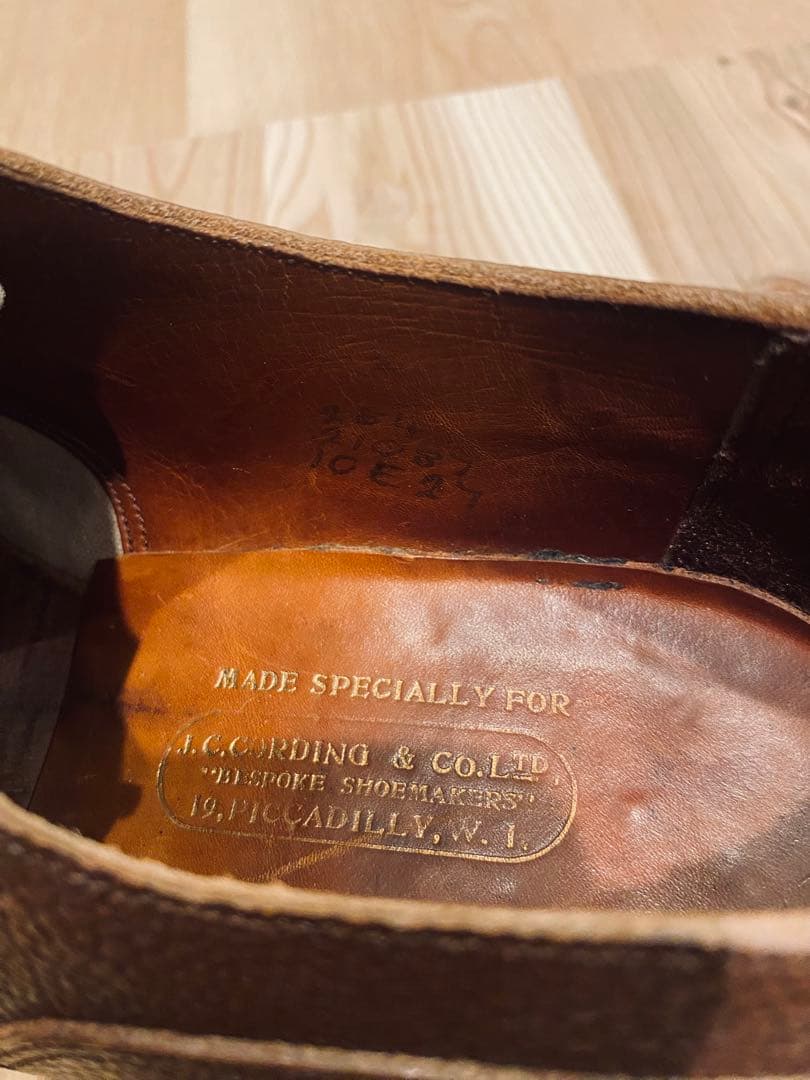 希少品J.C. CORDINGS & CO.,Ltd ビスポーク　サイズ10E