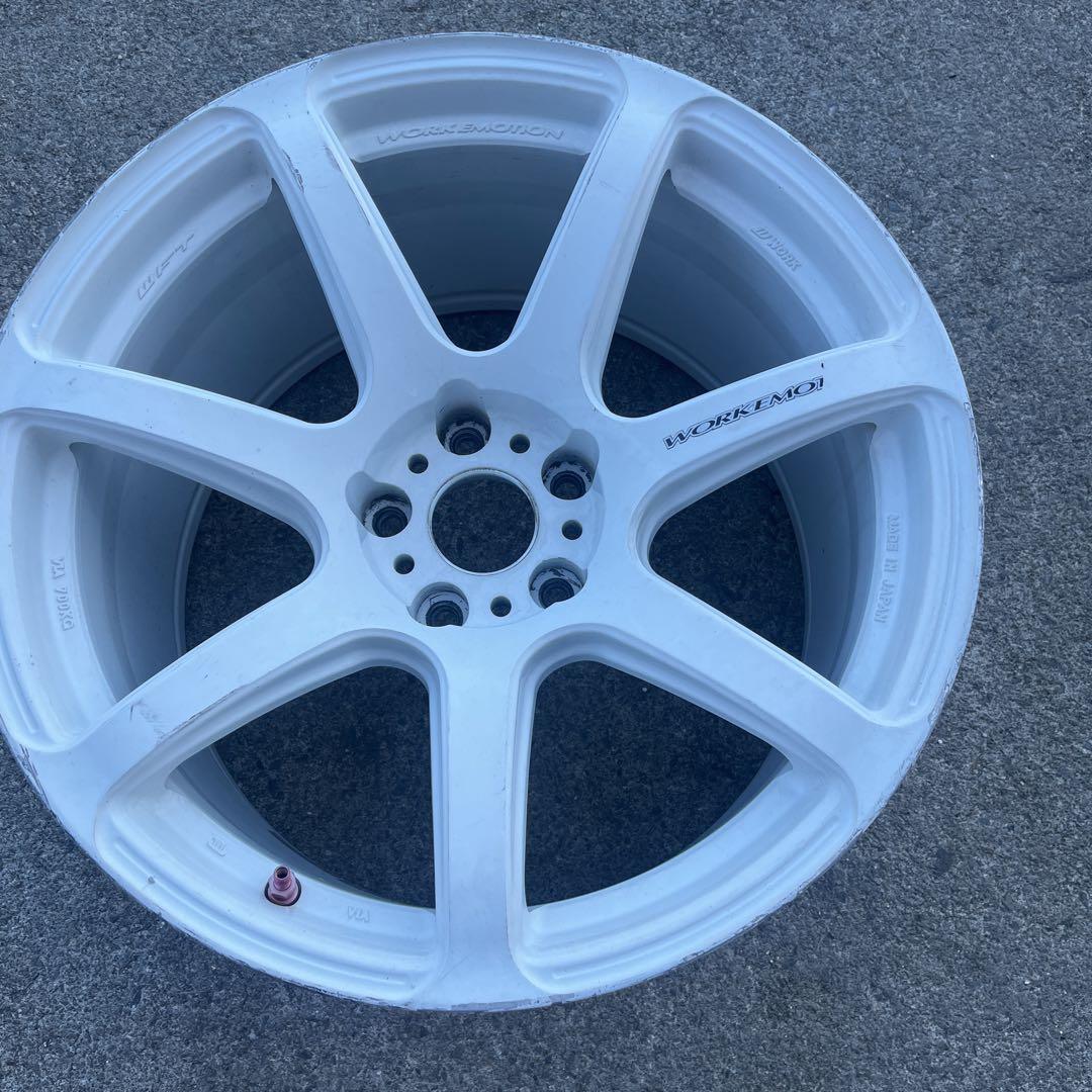 ‼️値下げ　WORK エモーション　T7R 白　ホワイト　18インチ114.3