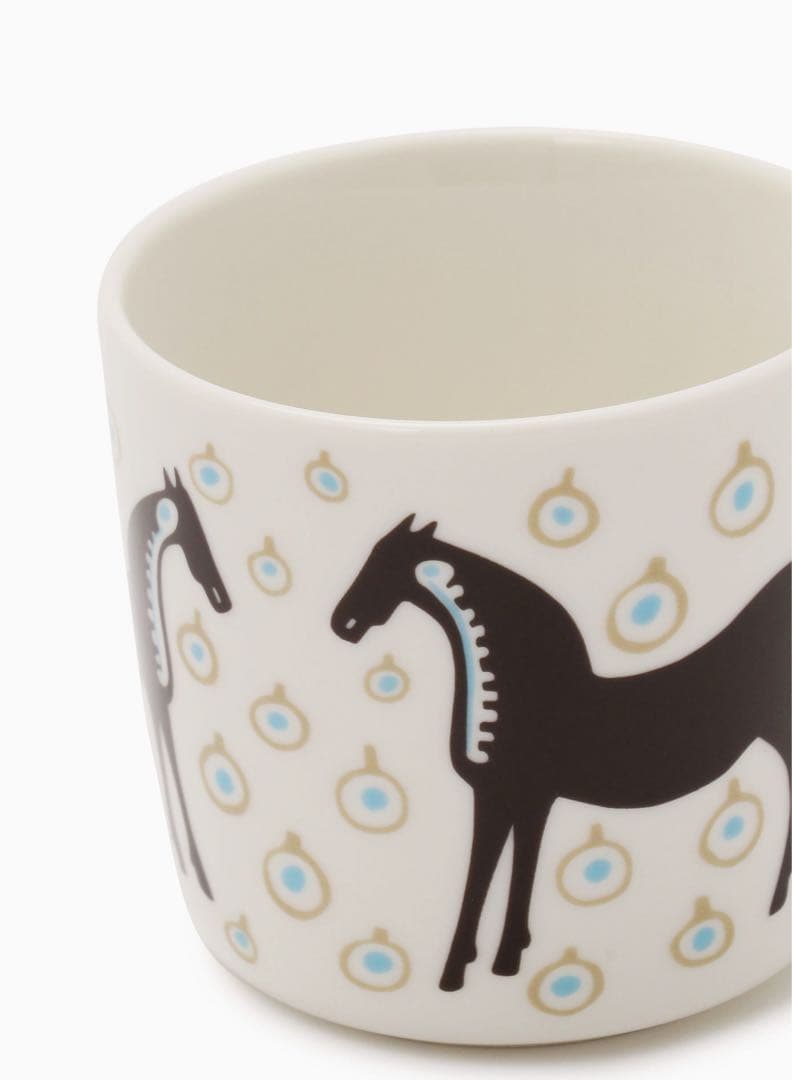 marimekko マリメッコ　完売Musta tamma プレート＋ラテマグ