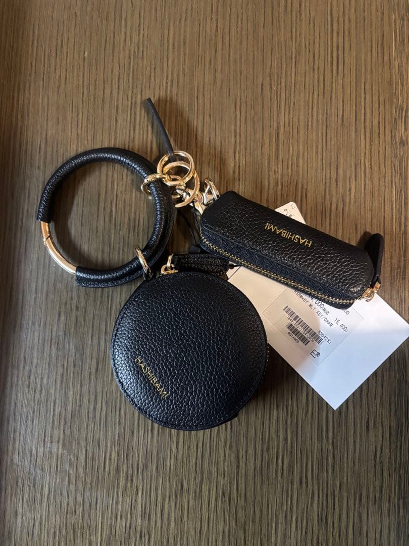 【新品未使用】HASHIBAMI ブラック マルチキーケース