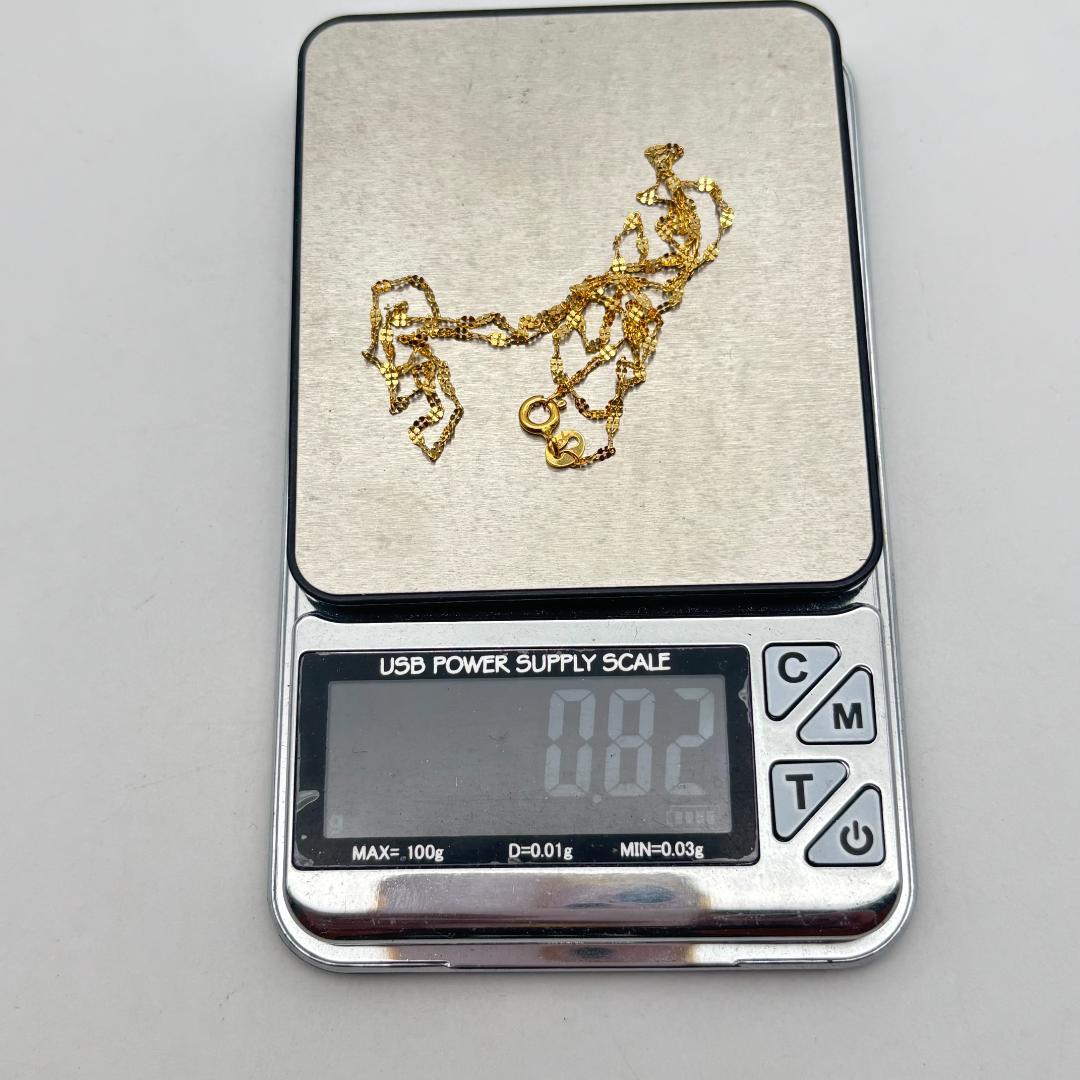 極美品ネックレスK18金 イエロー ゴールド K18刻印有り