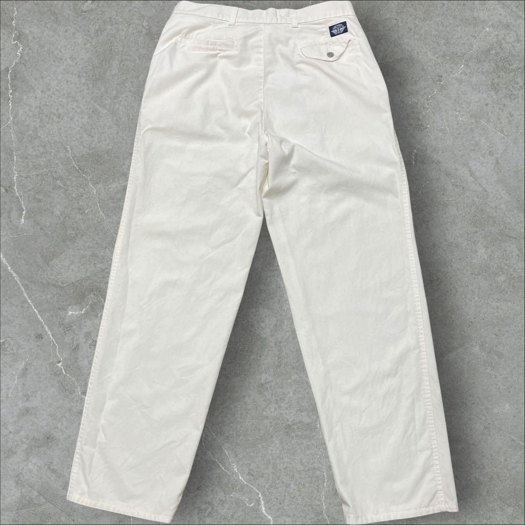 レア USA製 リーバイス ドッカーズ 2タック コットン リネン スラックス