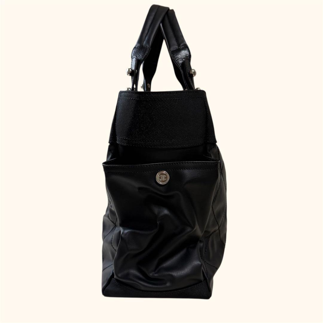 【正規品】CHANEL VINTAGE シャネル パリビアリッツ トート GM黒