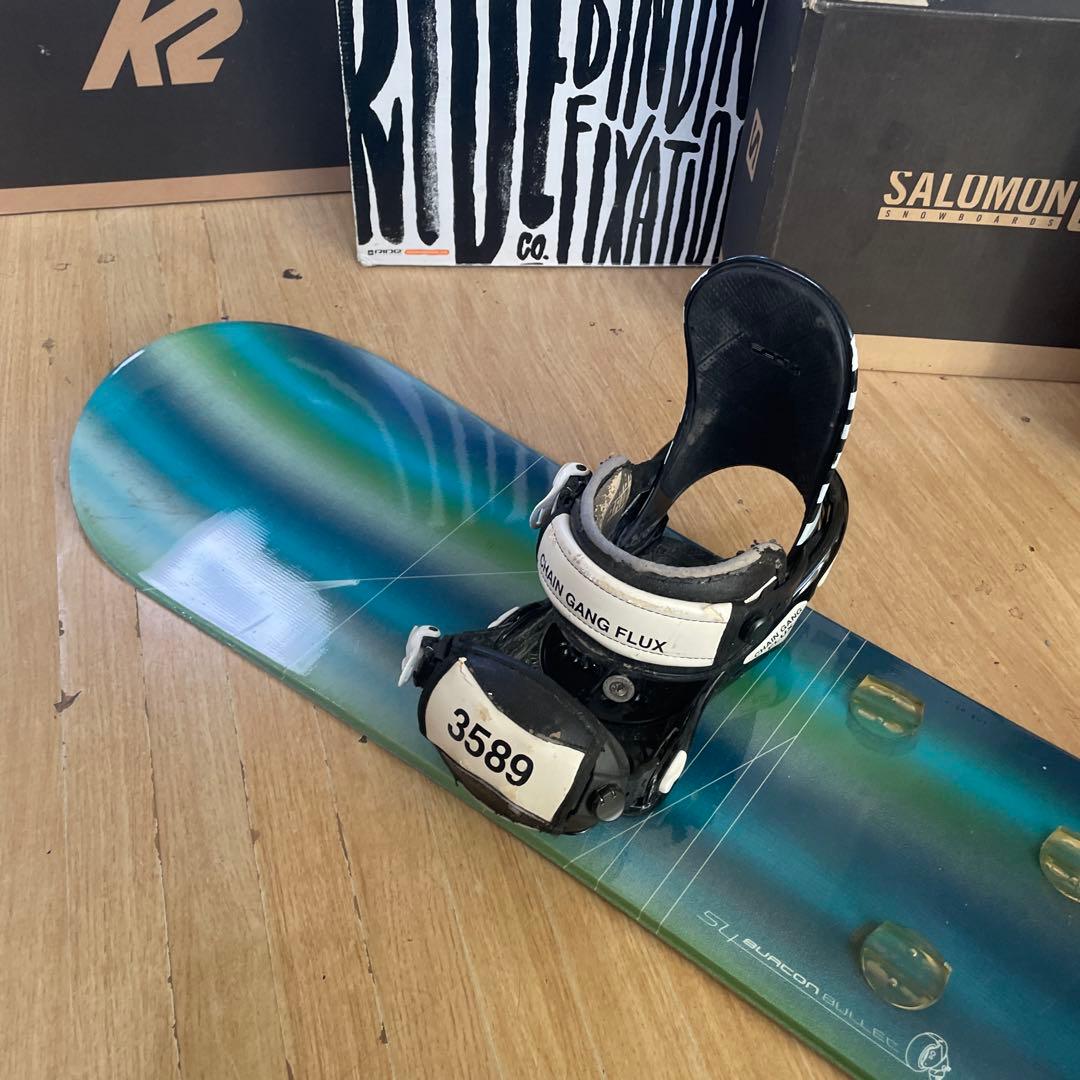 BURTON×FLUX　バートン　フラックスバインディング付　スノーボードセット