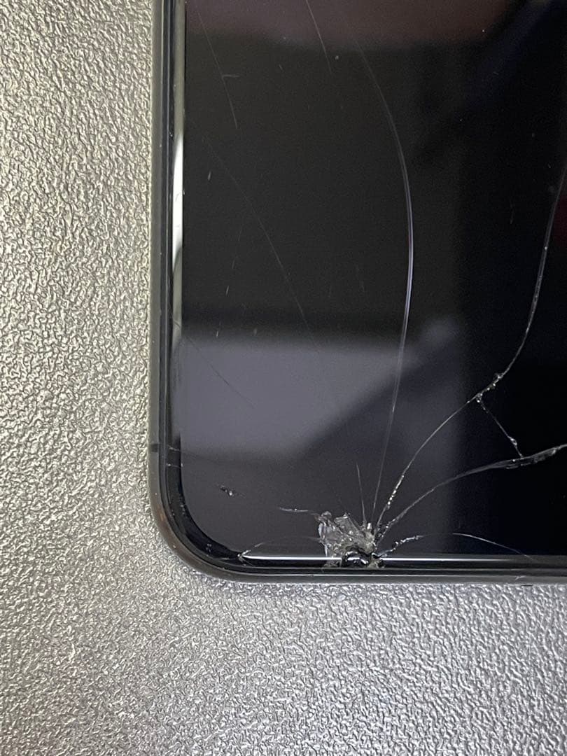 iPhone X256GB画面割れ背面割れバッテリー最大容量72% SIMフリー