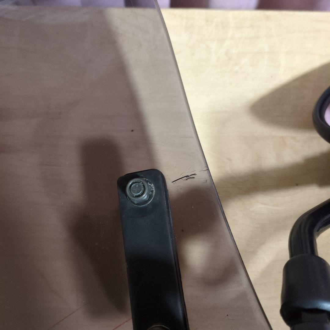 アドレスV125 デイトナ　ナックルエアロスクリーン、社外ミラー付　送込　おまけ